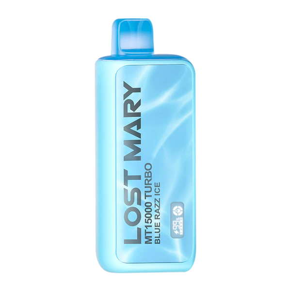 Blue Razz Ice Lost Mary MT15000 Turbo Thermal Vape — buy authentic Lost Mary 15K puff disposable vape at Online Vape Shop USA