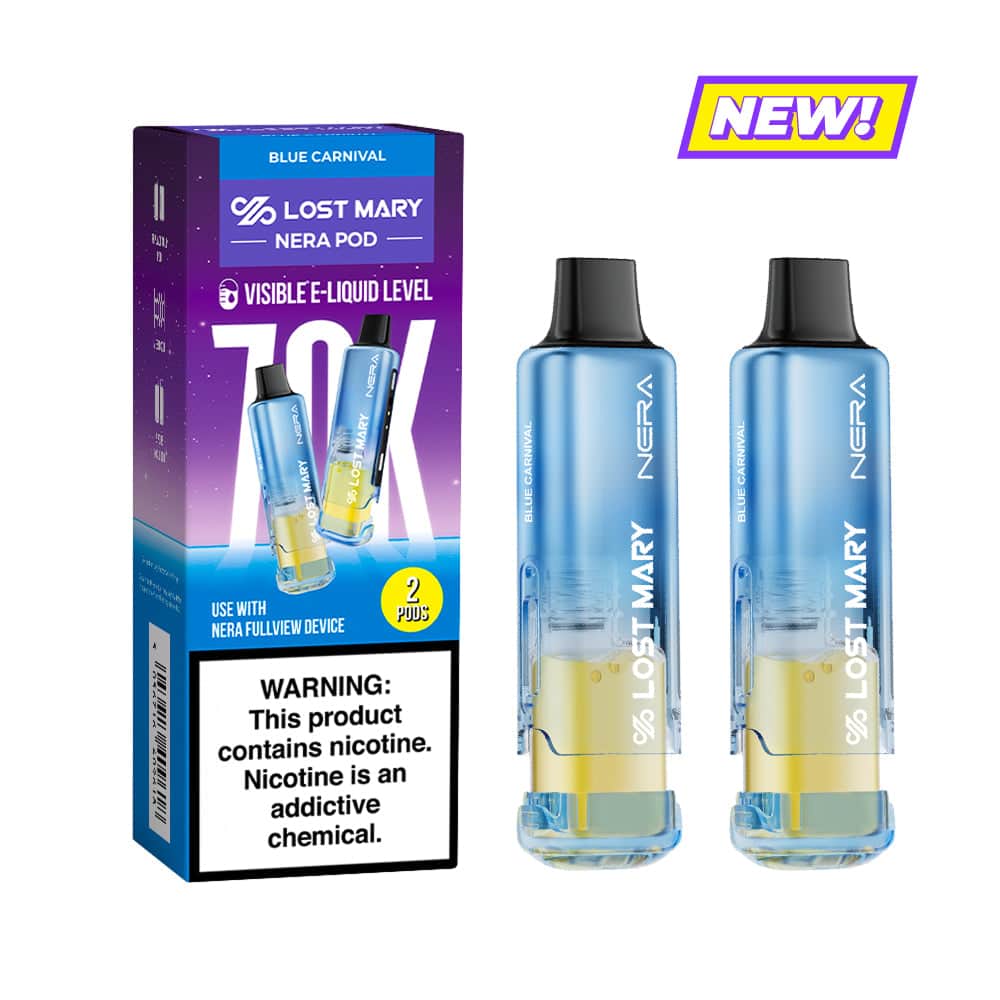 Blue Carnival Lost Mary Nera Fullview 70K Pod — buy authentic Lost Mary 70K puff disposable vape at Online Vape Shop USA