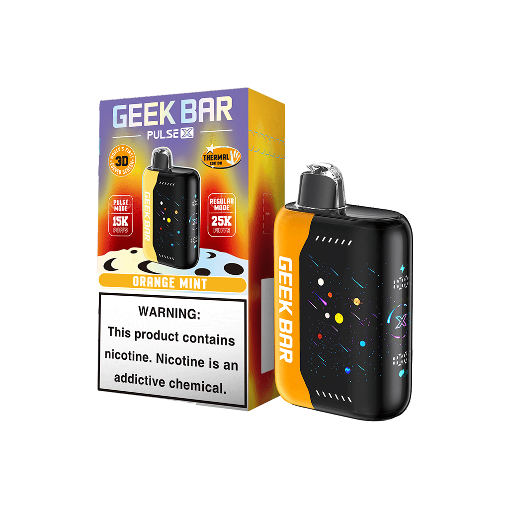Orange Mint Geek Bar Pulse X 25K — buy authentic Geek Bar 25K puff disposable vape at Online Vape Shop USA