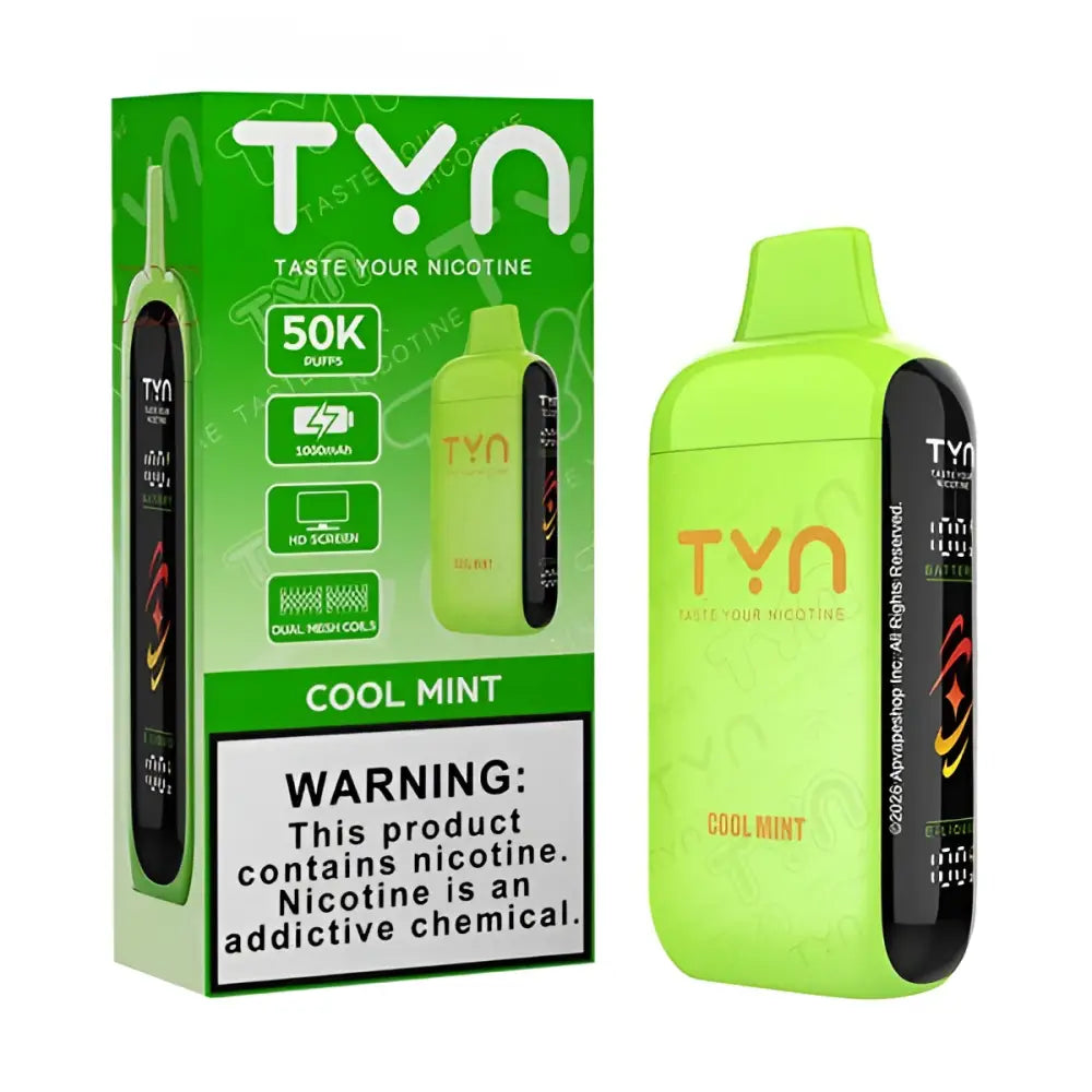 TYN 50K Puffs — buy authentic TYN disposable vape at Online Vape Shop USA
