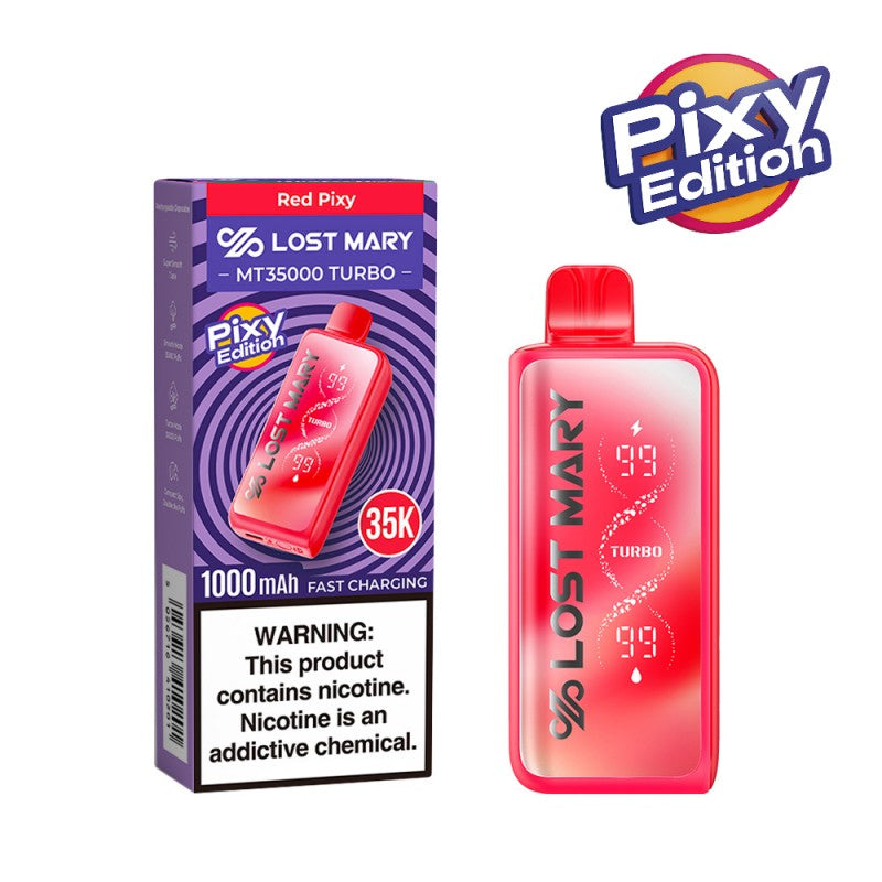 Red Pixy Lost Mary MT35000 — buy authentic Lost Mary 35K puff disposable vape at Online Vape Shop USA