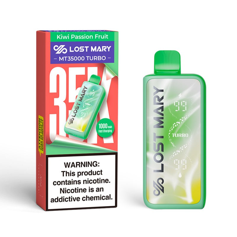 Kiwi Passion Fruit Lost Mary MT35000 Turbo Vape — buy authentic Lost Mary 35K puff disposable vape at Online Vape Shop USA
