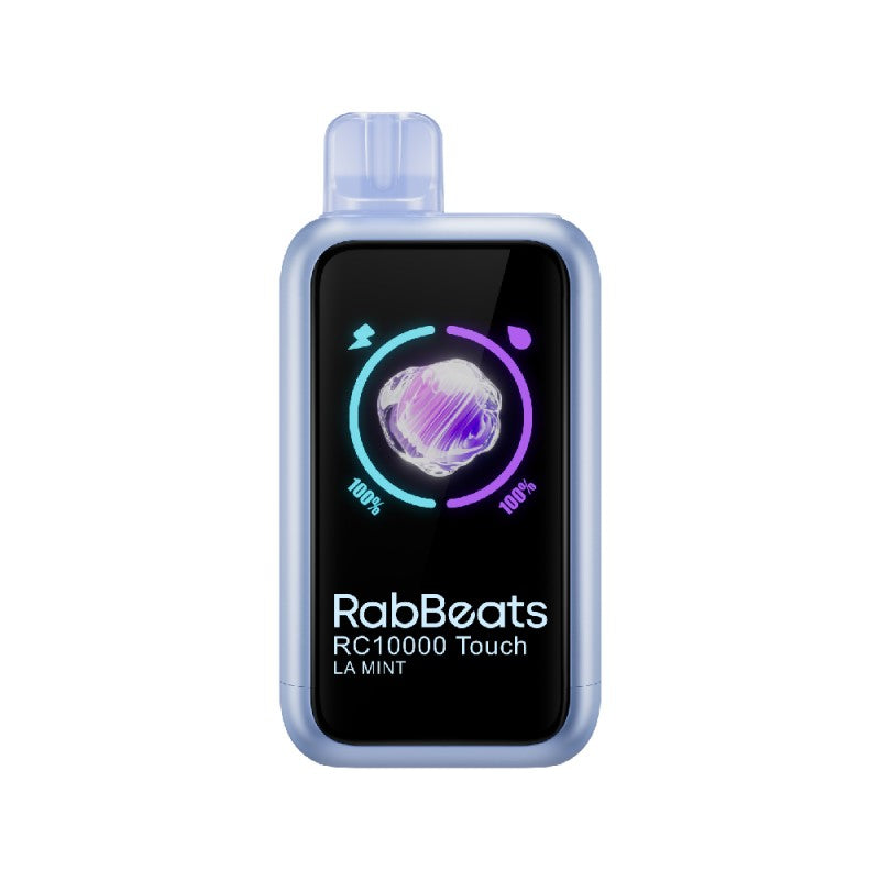 LA Mint RABBEATS RC10000 Touch Screen Vape — buy authentic RABBEATS 10K puff disposable vape at Online Vape Shop USA