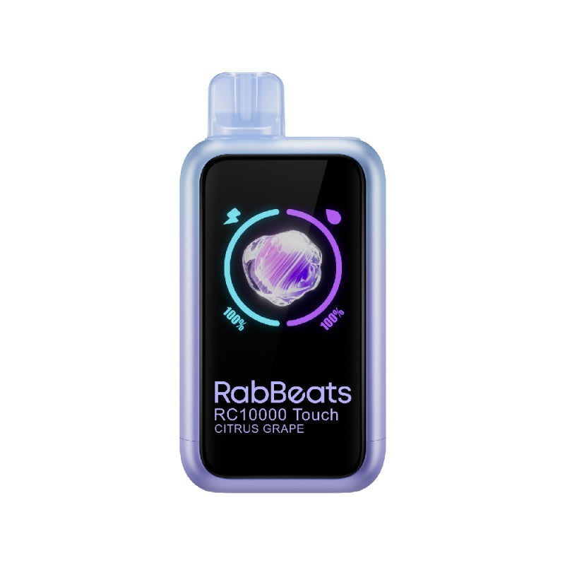 Citrus Grape RABBEATS RC10000 Touch Screen Vape — buy authentic RABBEATS 10K puff disposable vape at Online Vape Shop USA