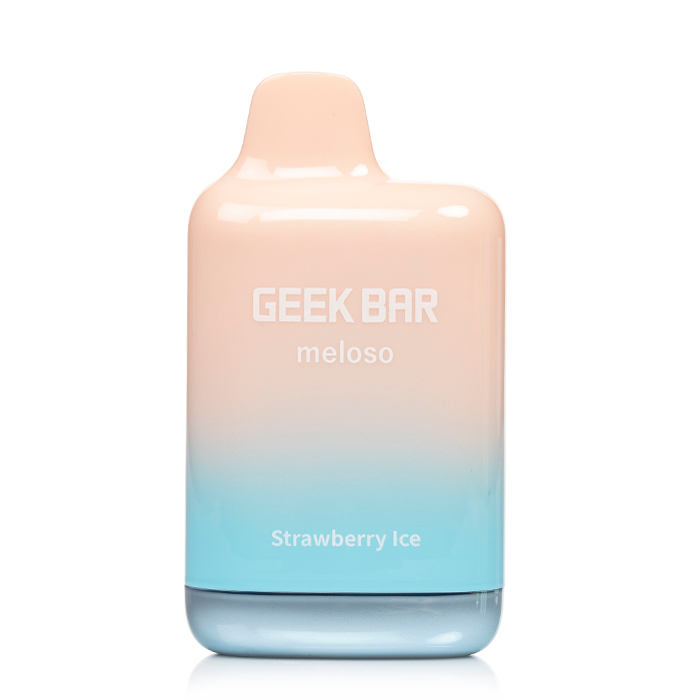Strawberry Ice GEEK BAR Meloso Max 9000 — buy authentic Geek Bar 9K puff disposable vape at Online Vape Shop USA