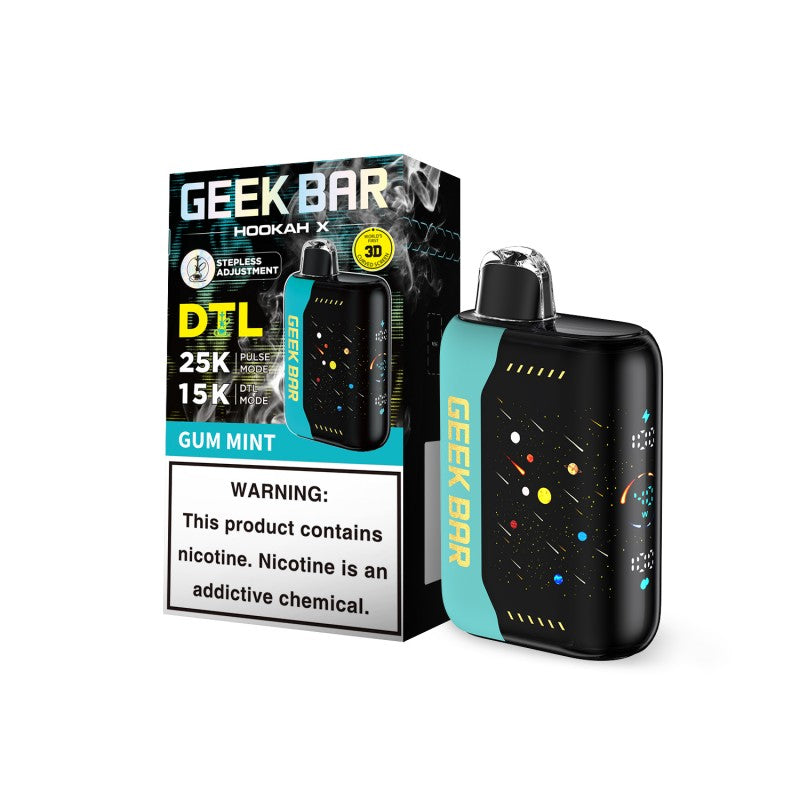 Gum Mint Geek Bar Hookah X 25K — buy authentic Geek Bar 25K puff disposable vape at Online Vape Shop USA