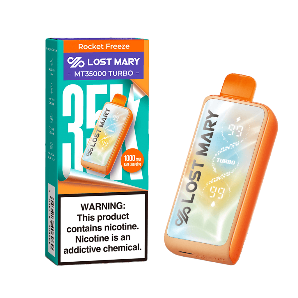 Rocket Freeze Lost Mary MT35000 Turbo Vape — buy authentic Lost Mary 35K puff disposable vape at Online Vape Shop USA
