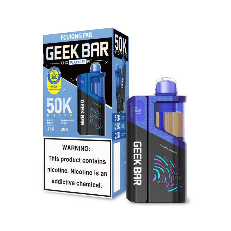 Fcuking Fab Geek Bar Clio 50K Vape Kit — buy authentic Geek Bar 50K puff disposable vape at Online Vape Shop USA