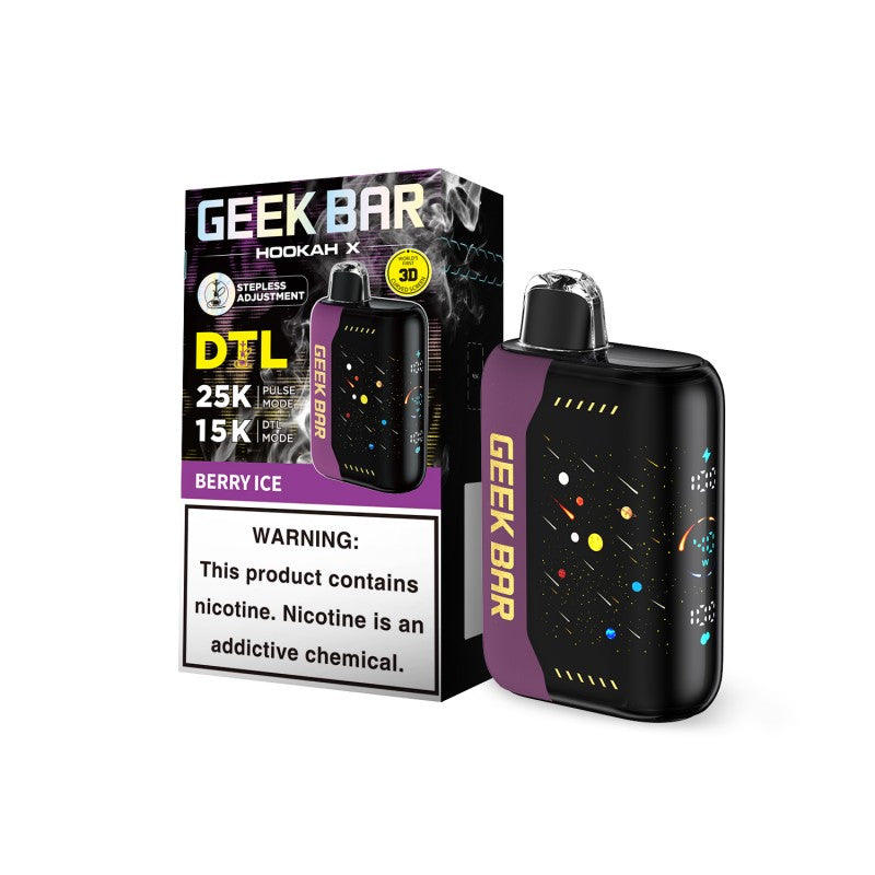 Berry Ice Geek Bar Hookah X 25K — buy authentic Geek Bar 25K puff disposable vape at Online Vape Shop USA
