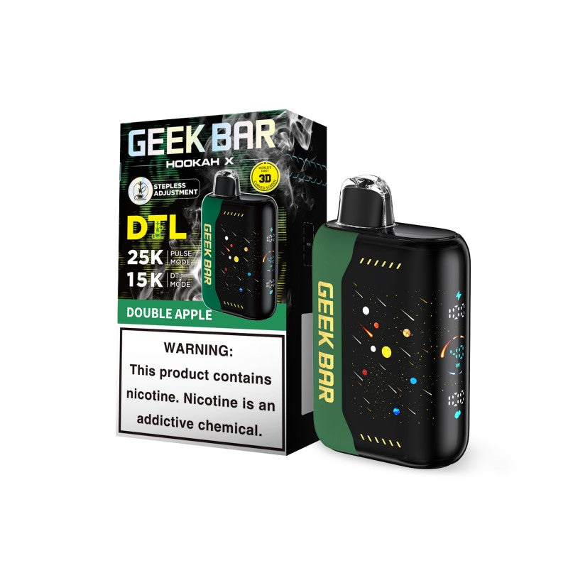 Double Apple Geek Bar Hookah X 25K — buy authentic Geek Bar 25K puff disposable vape at Online Vape Shop USA