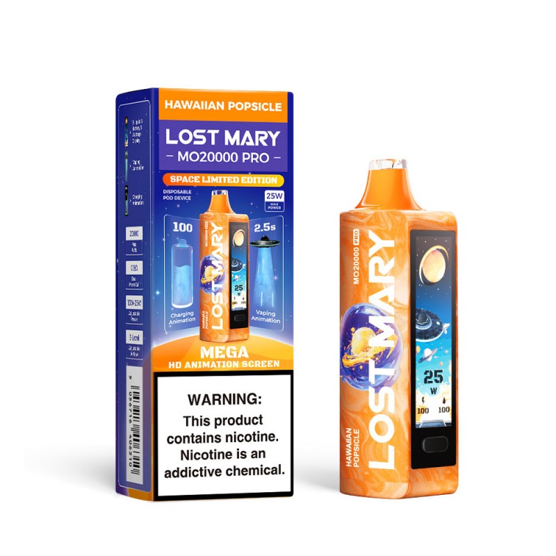 Hawaiian Popsicle Lost Mary MO20000 Vape — buy authentic Lost Mary 20K puff disposable vape at Online Vape Shop USA