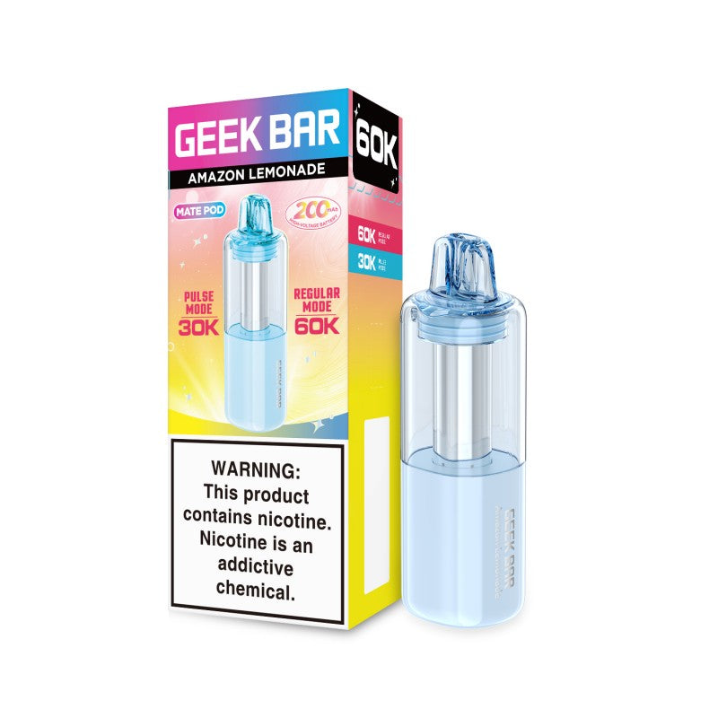 Amazon Lemonade Geek Bar Mate 60K Disposable Pod — buy authentic Geek Bar 60K puff disposable vape at Online Vape Shop USA
