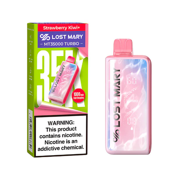 Strawberry Kiwi+ Lost Mary MT35000 Turbo Vape — buy authentic Lost Mary 35K puff disposable vape at Online Vape Shop USA