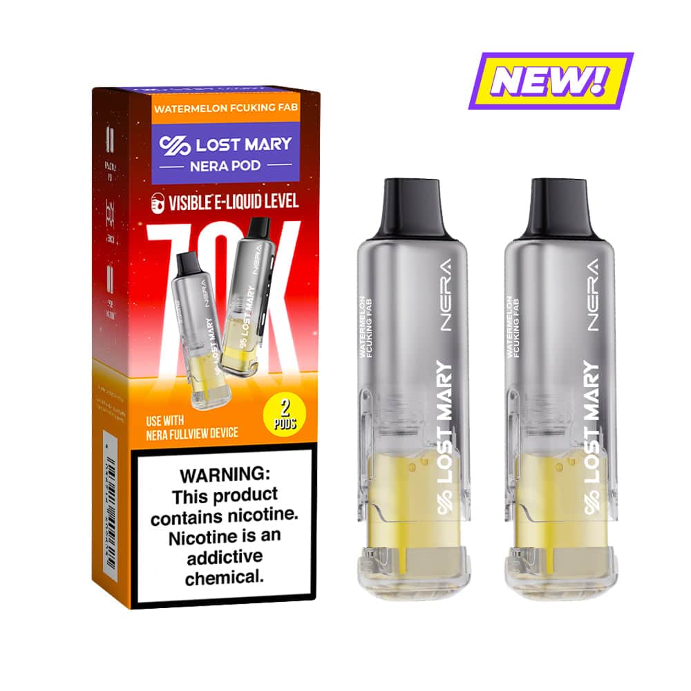 Watermelon Fcuking Fab Lost Mary Nera Fullview 70K Pod — buy authentic Lost Mary 70K puff disposable vape at Online Vape Shop USA