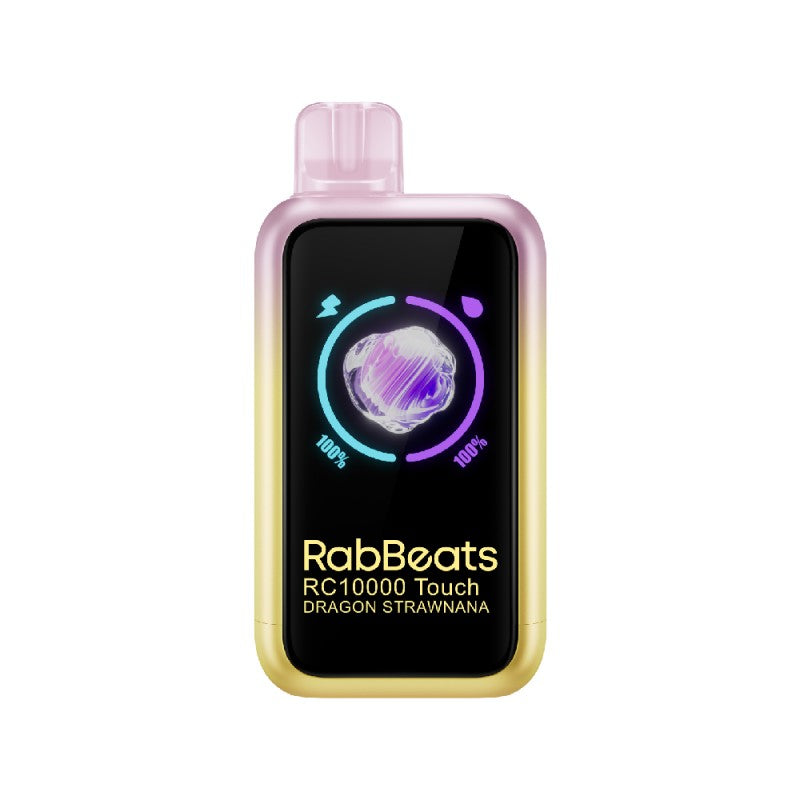 Dragon Strawnana RABBEATS RC10000 Touch Screen Vape — buy authentic RABBEATS 10K puff disposable vape at Online Vape Shop USA