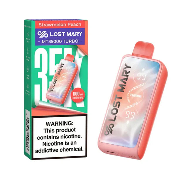 Strawmelon Peach Lost Mary MT35000 Turbo Vape — buy authentic Lost Mary 35K puff disposable vape at Online Vape Shop USA