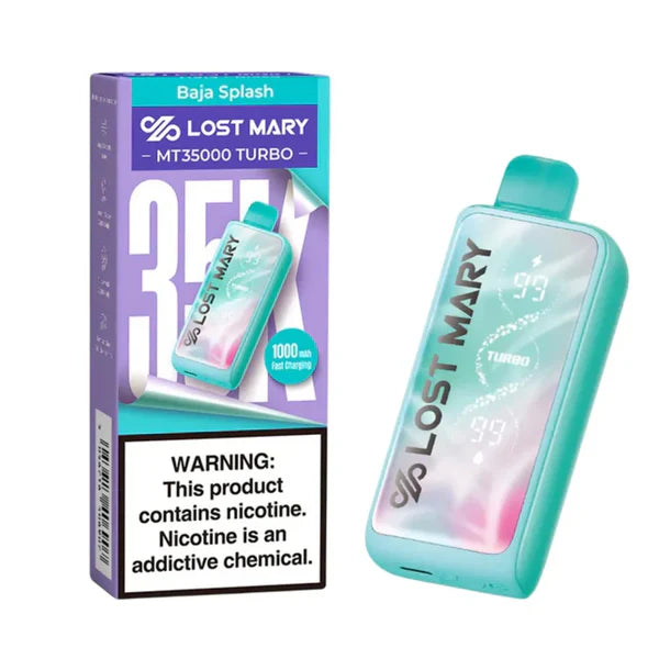 Baja Splash Lost Mary MT35000 Turbo Vape — buy authentic Lost Mary 35K puff disposable vape at Online Vape Shop USA