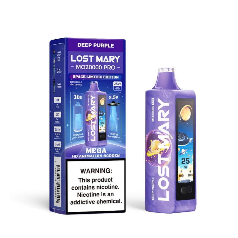 Deep Purple Lost Mary MO20000 Vape — buy authentic Lost Mary 20K puff disposable vape at Online Vape Shop USA
