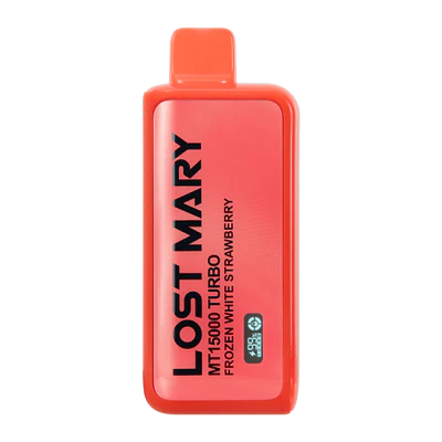 Frozen White Strawberry Lost Mary MT15000 Turbo Vape — buy authentic Lost Mary 15K puff disposable vape at Online Vape Shop USA