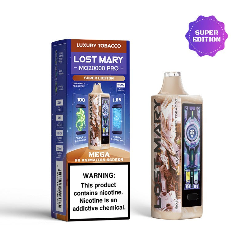 Luxury Tobacco Lost Mary MO20000 Vape — buy authentic Lost Mary 20K puff disposable vape at Online Vape Shop USA