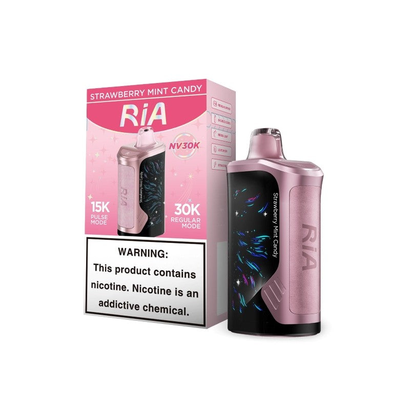 Strawberry Mint Candy RIA NV30K — buy authentic EB Vape 30K puff disposable vape at Online Vape Shop USA