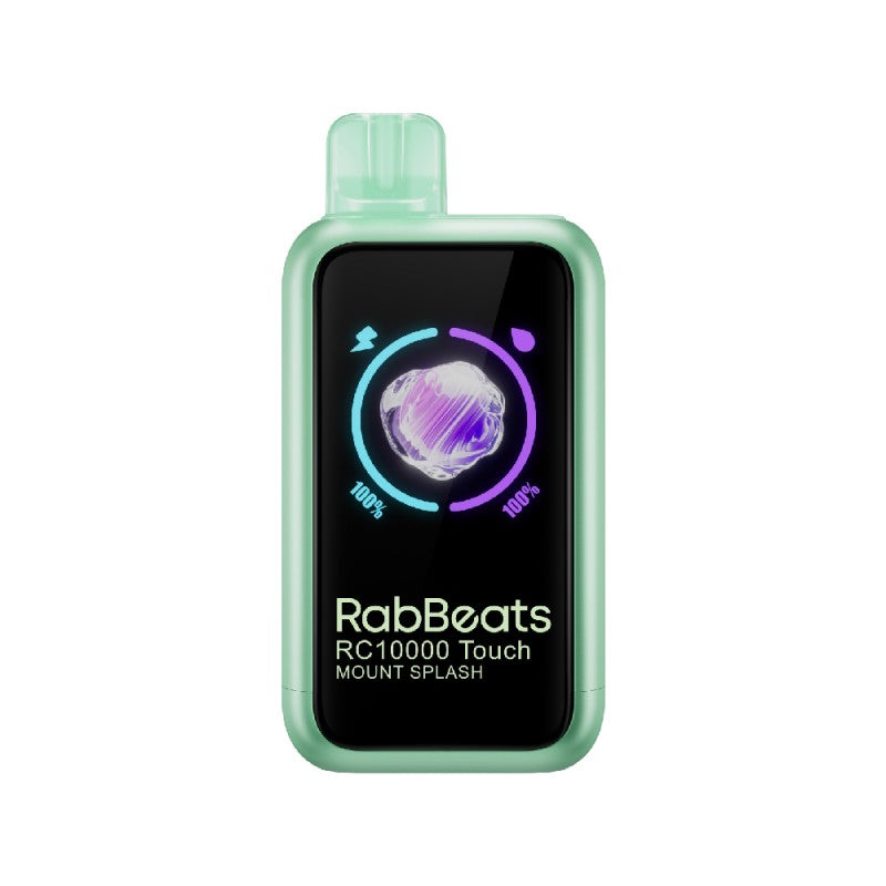 Mount Splash RABBEATS RC10000 Touch Screen Vape — buy authentic RABBEATS 10K puff disposable vape at Online Vape Shop USA