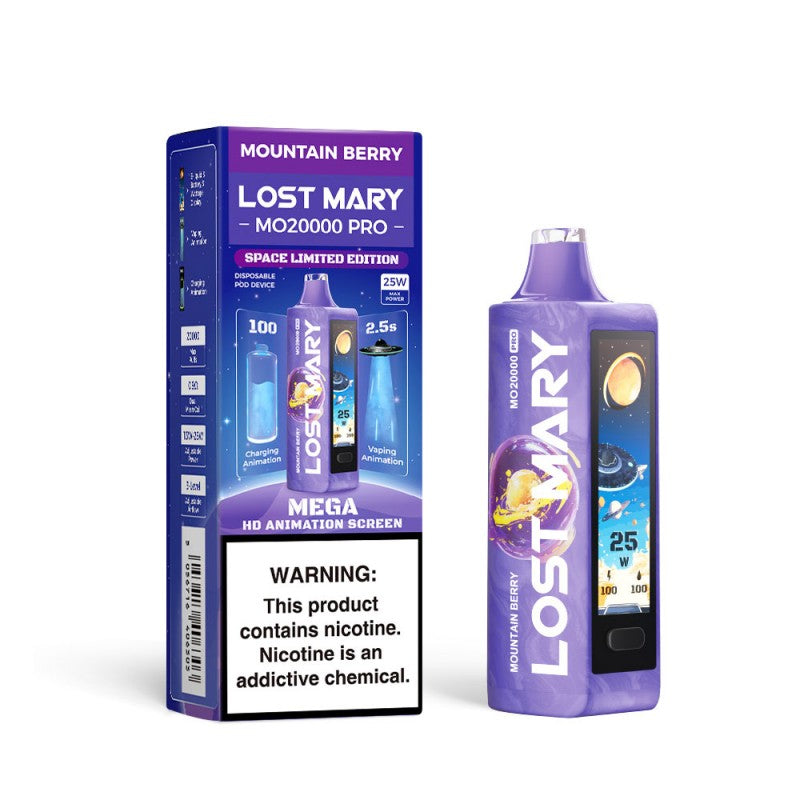 Mountain Berry Lost Mary MO20000 Vape — buy authentic Lost Mary 20K puff disposable vape at Online Vape Shop USA