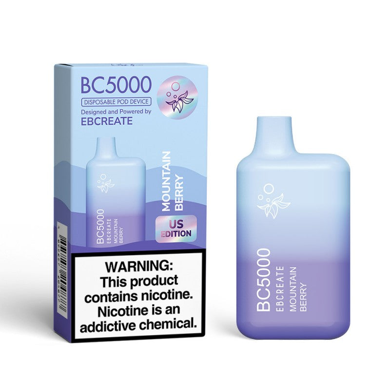 EB Vape BC5000 Mountain Berry — buy authentic EB Vape 5K puff disposable vape at Online Vape Shop USA