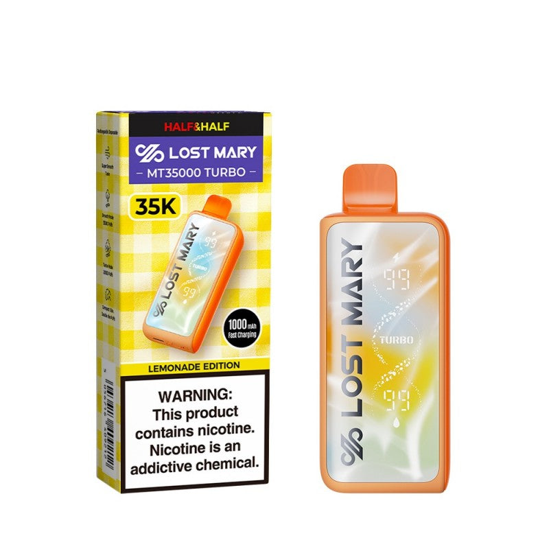Half & Half Lost Mary MT35000 Turbo Vape — buy authentic Lost Mary 35K puff disposable vape at Online Vape Shop USA