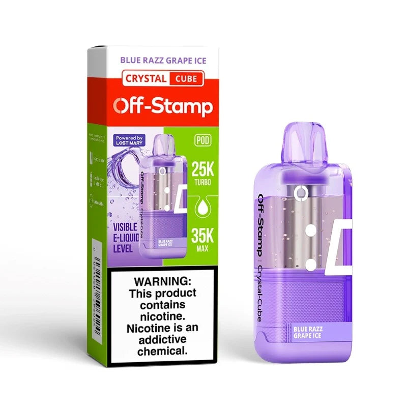 Off Stamp X-Cube Crystal 35K Pod — buy authentic Off Stamp 35K puff disposable vape at Online Vape Shop USA