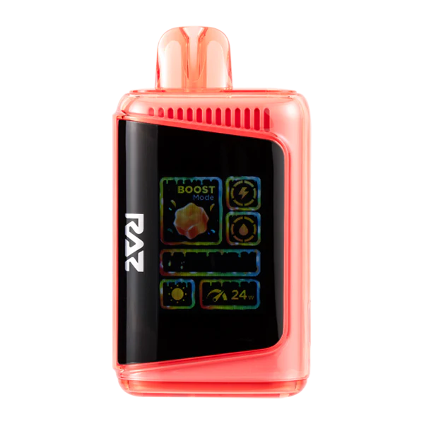 Strawberry Peach Gush RAZ LTX DC25000 Vape — buy authentic Raz 25K puff disposable vape at Online Vape Shop USA