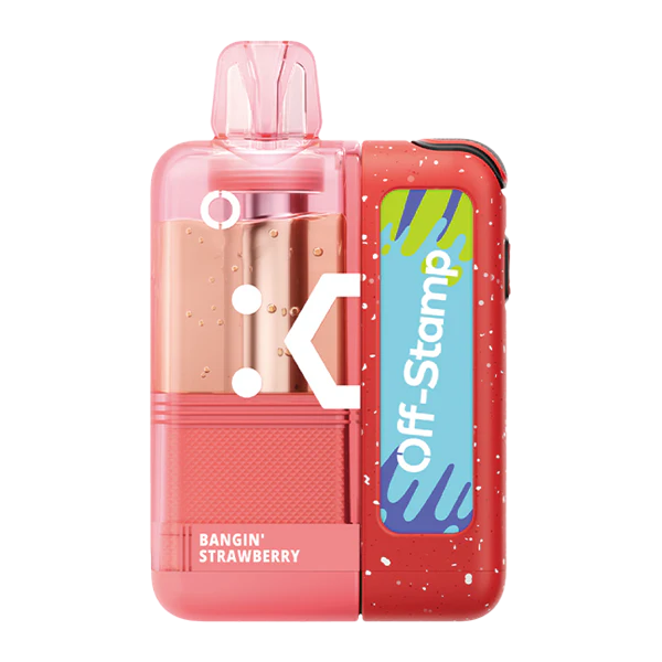 Bangin’ Strawberry Off Stamp X-Cube Crystal Kit — buy authentic Off Stamp disposable vape at Online Vape Shop USA