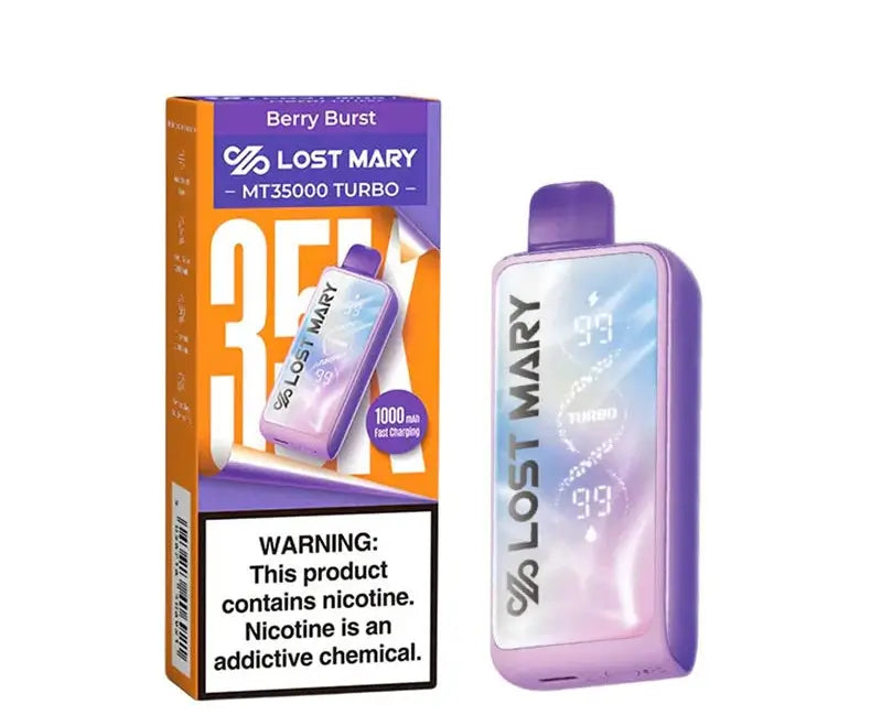 Berry Burst Lost Mary MT35000 Turbo Vape — buy authentic Lost Mary 35K puff disposable vape at Online Vape Shop USA