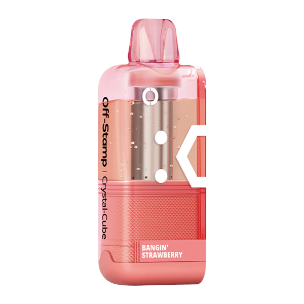 Bangin Strawberry Off Stamp X-Cube Crystal Pod — buy authentic Off Stamp disposable vape at Online Vape Shop USA