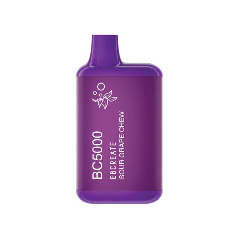 BC5000 Sour Grape Chew Thermal Edition Vape — buy authentic EB Vape 5K puff disposable vape at Online Vape Shop USA