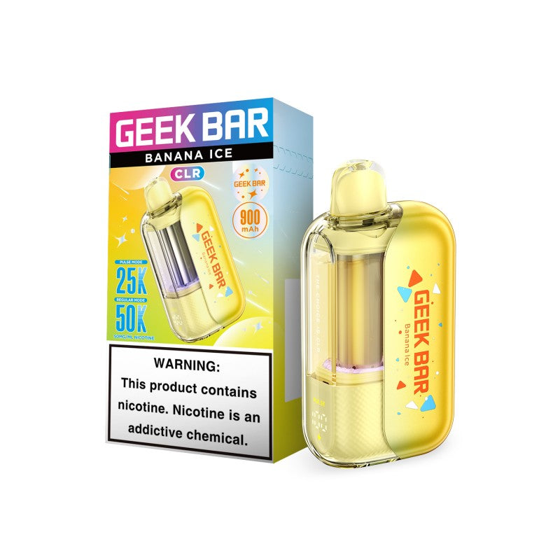 Banana Ice Geek Bar CLR 50K Vape — buy authentic Geek Bar 50K puff disposable vape at Online Vape Shop USA