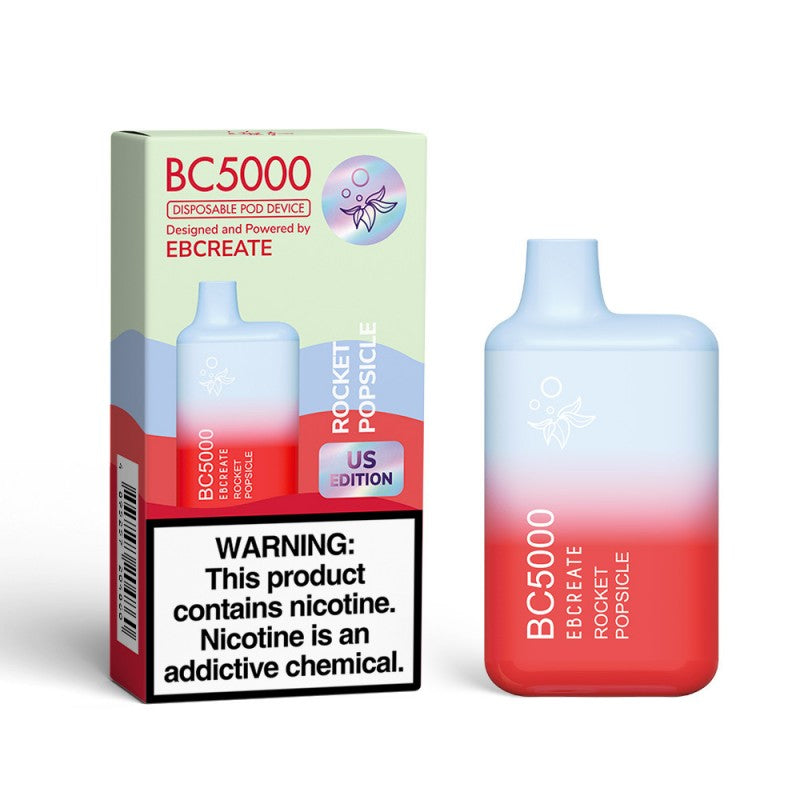 EB Vape BC5000 Rocket Popsicle — buy authentic EB Vape 5K puff disposable vape at Online Vape Shop USA