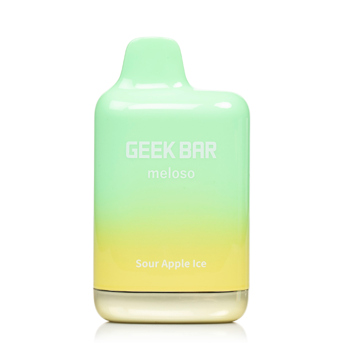 Sour Apple Ice GEEK BAR Meloso Max 9000 — buy authentic Geek Bar 9K puff disposable vape at Online Vape Shop USA