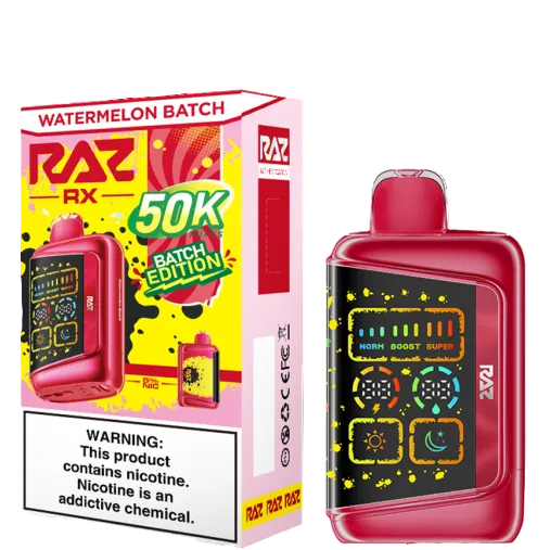 RAZ RX50K Watermelon Batch Edition — buy authentic Raz 50K puff disposable vape at Online Vape Shop USA