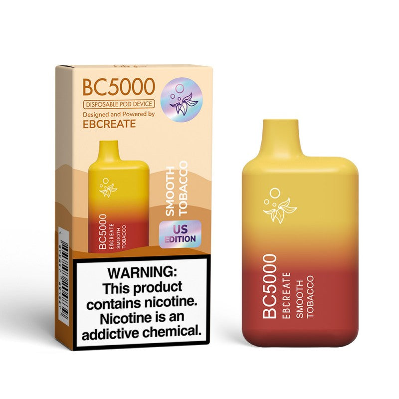 EB Vape BC5000 Smooth Tobacco — buy authentic EB Vape 5K puff disposable vape at Online Vape Shop USA