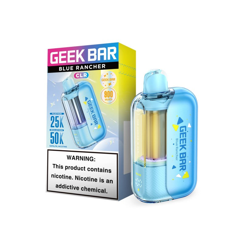 Blue Rancher Geek Bar CLR 50K Vape — buy authentic Geek Bar 50K puff disposable vape at Online Vape Shop USA